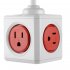 Relocate sockets and position 5 US type plug sockets exactly where you want them all in one small compact cube with the Allocacoc US PowerCube Extended 