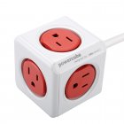 Relocate sockets and position 5 US type plug sockets exactly where you want them all in one small compact cube with the Allocacoc US PowerCube Extended 