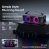 Remax Bluetooth Speaker Large Volume Double Speaker Subwoofer Outdoor Portable Audio for Camping Black