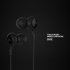 Remax Music Headphones In ear Wire controlled Headset 3 5mm Plug Hands free Calling Ergonomic Earphones black