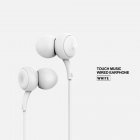 Remax Music Headphones In ear Wire controlled Headset 3 5mm Plug Hands free Calling Ergonomic Earphones silver gray