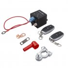 Remote Battery Disconnect Switch Kit 200a 12v RC Intelligent Cut off Switch Prevent Battery Drain Black 2 Keys