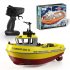Remote Control Boat Kids 1 72 RC Boat With Built in Rechargeable Battery Controller Charger Dual Motor Toy Boat yellow