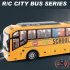 Remote Control Bus Toys With Light 4CH Simulation School Bus Tourist Sightseeing Bus Model For Boys Girls Birthday Gifts QH866 4 without battery
