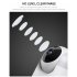 Remote Control Camera Panoramic High definition Pixel Wireless Wifi Two way Voice Monitor White