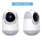 Remote Control Camera Panoramic High-definition Pixel Wireless Wifi Two-way Voice Monitor White