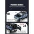 Remote Control Car 1 24 RC Boat With LED Simulation Lights Alloy Shell Remote Control USB Charger Toy Model Car blue