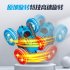 Remote Control Car 2 4ghz Electric Double Sided 360   Rolling Rotating Stunt RC Car with Headlights Blue