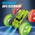 Remote Control Car 2 4ghz Electric Double Sided 360   Rolling Rotating Stunt RC Car with Headlights Blue