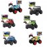 Remote Control Car 4CH Remote Control Off road Vehicle Model Toys Birthday Gifts For Boys Girls Aged 3  graffiti blue