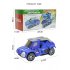 Remote Control Car Deformation Automatic Transform  with Light and Music Toy Car for Children Gift blue
