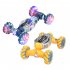 Remote Control Car with Light Spray 4WD 360 Degree Rotation Off Road Vehicle Drift Twist RC Car for Gifts A Yellow