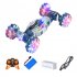 Remote Control Car with Light Spray 4WD 360 Degree Rotation Off Road Vehicle Drift Twist RC Car for Gifts A Yellow