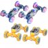 Remote Control Car with Light Spray 4WD 360 Degree Rotation Off Road Vehicle Drift Twist RC Car for Gifts A Yellow