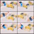 Remote Control Car with Light Spray 4WD 360 Degree Rotation Off Road Vehicle Drift Twist RC Car for Gifts A Yellow