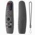 Remote Control Case Soft Silicone Protective Cover Compatible For LG Smart TV AN MR650A600 20GA 19BA Purple