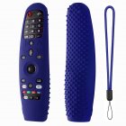 Remote Control Case Soft Silicone Protective Cover Compatible For LG Smart TV AN-MR650A600 20GA 19BA midnight blue