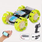 Remote Control Climbing Car Gesture Sensor Off road Vehicle 4wd Alloy Stunt Car C500 Green with dual RC