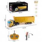 Remote Control Construction Truck Electric Heavy Transport Truck Container Car Model Toys For Kids Birthday Gifts QH200-2D