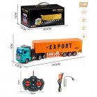 Remote Control Construction Truck Electric Heavy Transport Truck Container Car Model Toys For Kids Birthday Gifts QH200-6D
