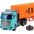 Remote Control Construction Truck Electric Heavy Transport Truck Container Car Model Toys For Kids Birthday Gifts QH200 6D