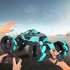 Remote Control Deformation Car with Light Gesture Induction Off road Twisting Car Cv8818 91a Dual RC Red