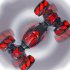Remote Control Deformation Car with Light Gesture Induction Off road Twisting Car Cv8818 91ac Single Watch Red