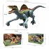 Remote Control Dinosaur Toys For Kids 2 4Ghz Realistic Jurassic Dinosaur RC Robot Toy With Light Sound Birthday Gifts For Boys Girls brown