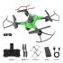 Remote Control Drone 4k Aerial Photography Dual Lens Four sided Obstacle Avoidance Folding Aircraft Green