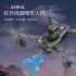 Remote Control Drone 4k Aerial Photography Dual Lens Four sided Obstacle Avoidance Folding Aircraft Orange 2 Batteries