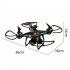 Remote Control Drone Obstacle Avoidance Dual Camera Esc Optical Flow Long Endurance RC Aircraft Black