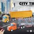Remote Control Dump Truck With Light Flat Head Container Truck DIY Assembly Engineering Vehicle Model For Boys Girls Birthday Gifts h