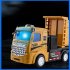 Remote Control Dump Truck With Light Flat Head Container Truck DIY Assembly Engineering Vehicle Model For Boys Girls Birthday Gifts g