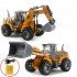 Remote Control Engineering Car With Lights Usb Rechargeable Excavator Bulldozer Children Model Car Toy 169 bulldozer small package