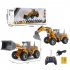Remote Control Engineering Car With Lights Usb Rechargeable Excavator Bulldozer Children Model Car Toy excavator