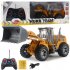 Remote Control Engineering Car With Lights Usb Rechargeable Excavator Bulldozer Children Model Car Toy bulldozer