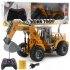 Remote Control Engineering Car With Lights Usb Rechargeable Excavator Bulldozer Children Model Car Toy bulldozer