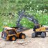 Remote Control Engineering Car Excavator Bulldozer Dump Truck Toy Rc Car For Children Birthday Gifts White 11 Channel Excavator
