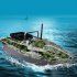 Remote Control Fishing Bait Boat Smart Fixed Speed Cruise1 5kg 500m Dual Night Light Camouflage Green US Plug