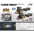 Remote Control Forklift With Carrier Slab RC Construction Engineering Vehicle Model With Music Light Spray For Boys Girls Birthday Gifts 9014D lithium battery c