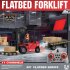 Remote Control Forklift With Carrier Slab RC Construction Engineering Vehicle Model With Music Light Spray For Boys Girls Birthday Gifts 8014D lithium battery c