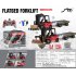 Remote Control Forklift With Carrier Slab RC Construction Engineering Vehicle Model With Music Light Spray For Boys Girls Birthday Gifts 8014D lithium battery c