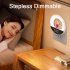Remote Control LED Night Light 3 Lighting Colors 10 Brightness Level Dimmable Night Light Bathroom Clock Rechargeable And Plug in Multi functional Bedside Lamp 
