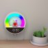 Remote Control LED Night Light 3 Lighting Colors 10 Brightness Level Dimmable Night Light Bathroom Clock Rechargeable And Plug in Multi functional Bedside Lamp 