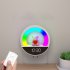 Remote Control LED Night Light 3 Lighting Colors 10 Brightness Level Dimmable Night Light Bathroom Clock Rechargeable And Plug in Multi functional Bedside Lamp 