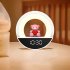 Remote Control LED Night Light 3 Lighting Colors 10 Brightness Level Dimmable Night Light Bathroom Clock Rechargeable And Plug in Multi functional Bedside Lamp 