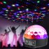 Remote Control Led Magic  Ball  Lamp 512 Flashing Crystal Colorful Rotating Stage Light For Ktv Bars Clubs Home Party Decoration EU Plug