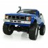 Remote Control Military Truck 4 Wheel Drive Off Road RC Car Model Remote Control Climbing Car Gift Toy Blue car box package