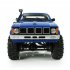 Remote Control Military Truck 4 Wheel Drive Off Road RC Car Model Remote Control Climbing Car Gift Toy Blue KIT