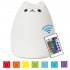 Remote Control Night Light Cute Soft Silicon Cat Lamp USB Rechargeable with 16 Multi Color 4 Lighting Modes